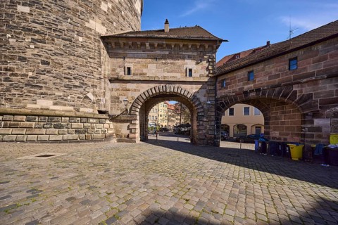 Spittlertorzwinger, Spittlertorturm, Spittlertor, old town, city fortification, city wall, defence