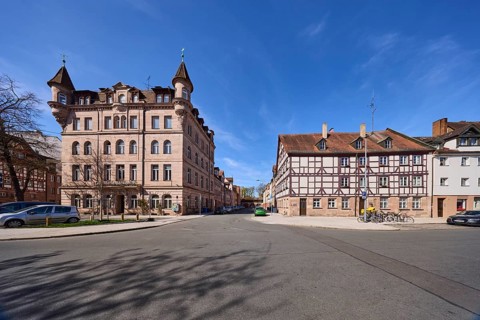 Old town, half-timbered house, historic building, turret, facade, window, general architecture,