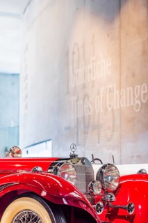 Mercedes-Benz 500 K special roadster from 1936. The Mercedes-Benz Museum in Stuttgart presents a
