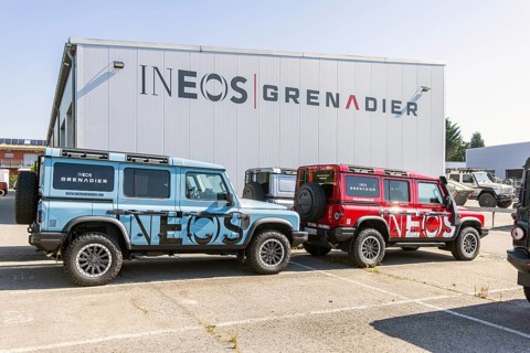 Off-road vehicles of the INEOS Grenadier brand. Branch of the French automotive company in