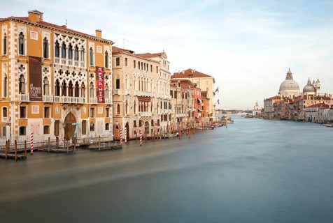View of the Grand Canal from the Ponte dell'Accademia, Venice, Veneto, Italy