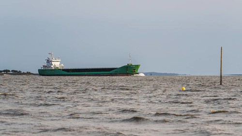 Vessel WILSON PLYMOUTH Ship on Gironde Estuary in France, General Cargo, Norway