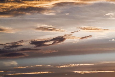 Sunset over Gironde Estuary, Braud-et-Saint-Louis, France