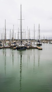 Marina in Le Verdon-sur-Mer, Nouvelle-Aquitaine, Gironde, France