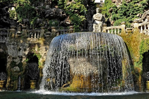 Ovato Fountain Fontana dell'Ovato, Renaissance garden of Villa d'Este, water features, fountains,