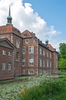 Velen moated castle, MÃ¼nsterland, North Rhine-Westphalia, Germany