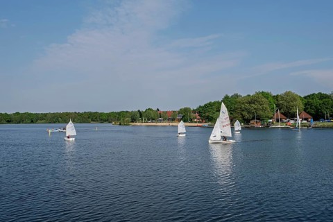 Drilandsee, DreilÃ¤ndersee, Gronau, MÃ¼nsterland, North Rhine-Westphalia, Germany