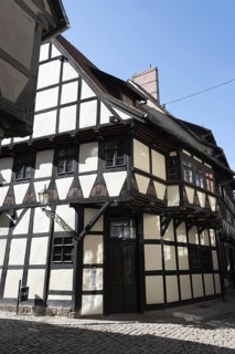Magnificent half-timbered house, Quedlinburg, Saxony-Anhalt, Germany