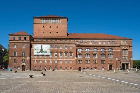 Opera House, Theatre, Town Hall Square, Rathausplatz, Kiel, Kiel Fjord, Baltic Sea,