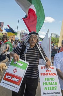 Detroit, Michigan USA - 28 June 2025 - Protesters rallied at the Federal Building and then marched