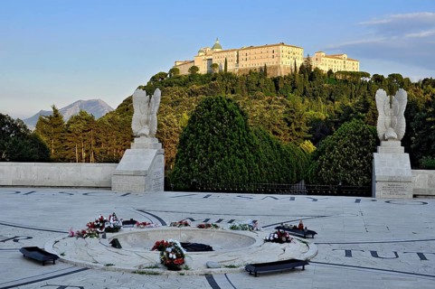 Cemetery of Polish soldiers, World War II military cemetery, memorial site under the Benedictine
