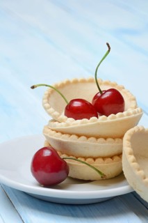 Tartelette, pre-made tartlet base with cherries, sweet cherry