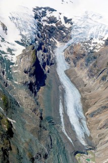 Pasterze, glacier, Eastern Alps, GroÃŸglockner, Mölltal, Möll, climate, climate change, heat, thaw,