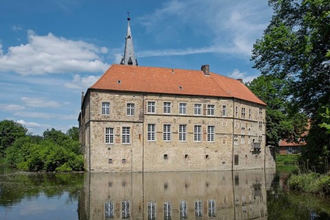 LÃ¼dinghausen Castle, moated castle, Renaissance castle, LÃ¼dinghausen, MÃ¼nsterland, North