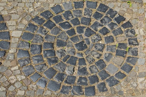 Pavement, cobblestones, North Rhine-Westphalia, Germany
