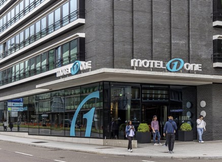 Hotel Motel One Stuttgart central railway station. Stuttgart, Baden-WÃ¼rttemberg, Germany