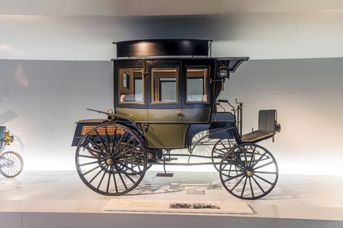 The Mercedes-Benz Museum in Stuttgart presents a journey through the automotive history of the
