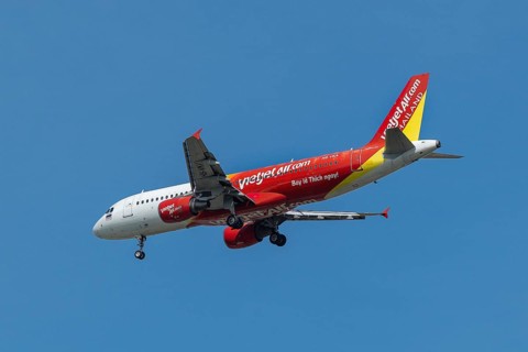 Aircraft VietJetAir Thailand, HS-VKA, Airbus A320-200