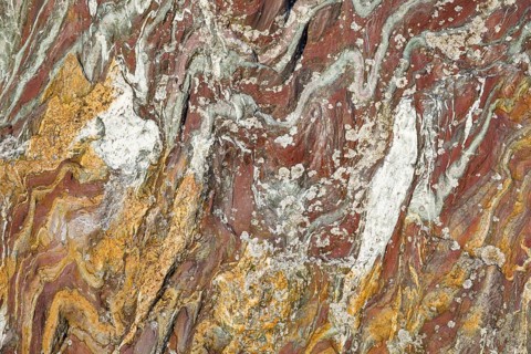 Rock detail with marbled structure, Switzerland
