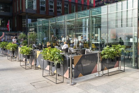 Gaucho Argentinian bar restaurant, Broadgate, City of London, England, UK