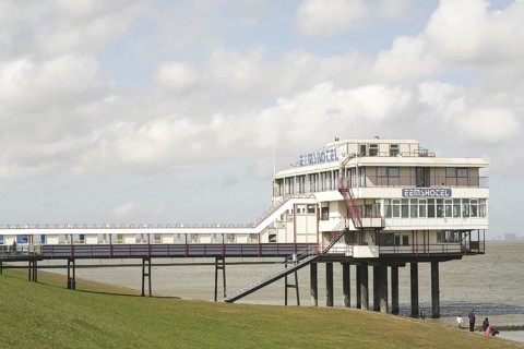 Eemshotel, Delfzijl, harbour town, Ems estuary, Province of Groningen, Netherlands, Delfzijl,