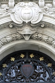 Architectural detail, Decorations, Entrance, Old Museum, Monaco-Ville, Monaco