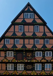 Hoppenerhaus, the most magnificent half-timbered house in the historic centre of Celle with a