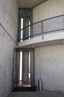Conference pavilion, conference building, entrance area, architect Tadao Ando, Vitra Campus, Vitra