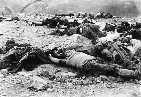 Boxer Rebellion China, Chinese killed during the Boxer Rebellion between 1900 and 1901. Photograph