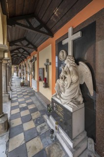 Grave arcades in the cemetery of the parish church of St Peter and Paul, KirchstraÃŸe 25, Telfs,