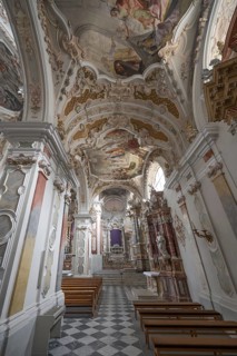 Right aisle of the collegiate basilica, Neustift St Margarethen, Vahrn, district of Bozen, South