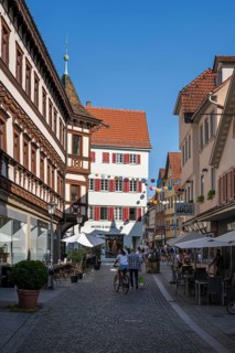 Unterer Metzgerbach, EinkaufsstraÃŸe, FuÃŸgÃ¤ngerzone in Esslingen am Neckar, Landkreis Esslingen,