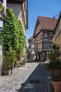 Germany's oldest half-timbered house in Webergasse, built in 1266, 1267, Esslingen am Neckar,
