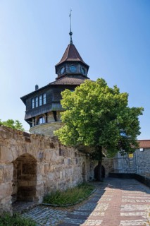 The thick tower, town fortifications, Esslingen Castle, Esslingen am Neckar, Esslingen district,