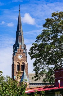 The church of Lysekil (Lysekils Kyrka) on Rosviksberg, Lysekil, BohuslÃ¤n, VÃ¤stra Götalands lÃ¤n,