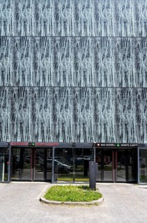 The University Library car park in the Science Park, Utrecht University, Netherlands