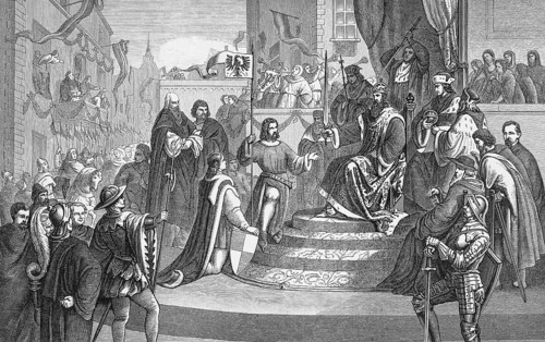 Elector Frederick's enfeoffment with the Margraviate of Brandenburg (1398) Father Frederick V,