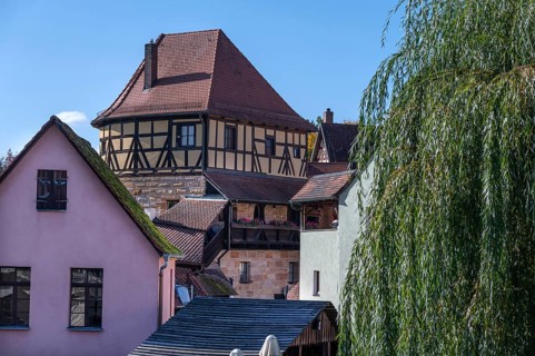 The Judenturm, former part of the city wall 1430, Höllgasse, Lauf an der Pegnitz, Middle Franconia,