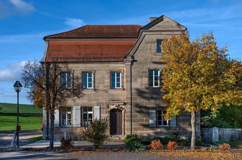 Community house with apartment built around 1880, Beerbach, Middle Franconia, Bavaria, Germany