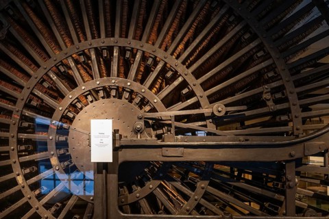 Historic machine for making matches, Tändsticksmuseet Match Museum or Match Museum, Jönköping,