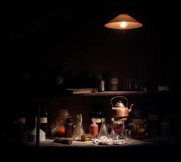 Historical chemistry laboratory, Tändsticksmuseet match museum or match museum, Jönköping,