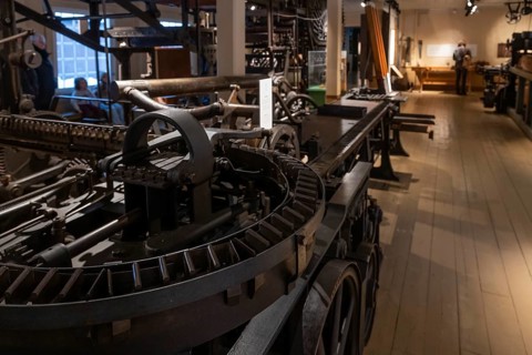 Historic machines for making matches, Tändsticksmuseet Match Museum or Match Museum, Jönköping,