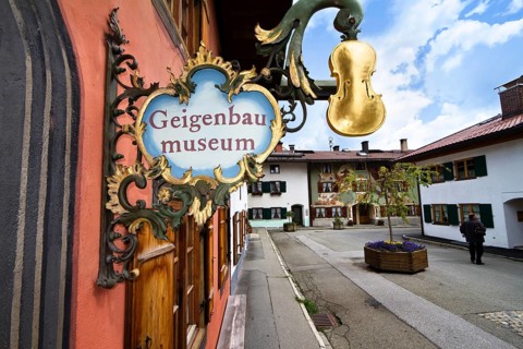 Geigenbaumuseum, figurehead, Mittenwald, Upper Bavaria, Germany