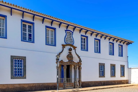 Historic mansion with colonial architecture in the city of Congonhas, Minas Gerais, Congonhas,