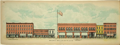 Broadway, West Side, 48th to 50th Street, New York, Manhattan, America, USA, historic, authentic,