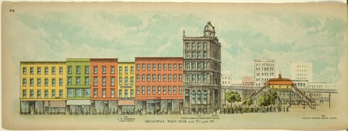 Broadway, West Side, 31th to 34th Street, New York, Manhattan, America, USA, historic, authentic,