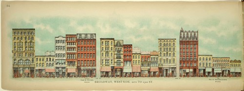 Broadway, West Side, 20th to 23th Street, New York, Manhattan, America, USA, historic, authentic,