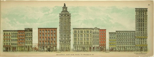 Broadway, East Side, Pearl to Franklin Street, New York, Manhattan, America, USA, historic,