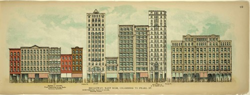 Broadway, East Side, Chambers to Pearl Street, New York, Manhattan, America, USA, historic,