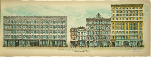 Broadway, East Side, 8th to 10st Street, New York, Manhattan, America, USA, historic, authentic,